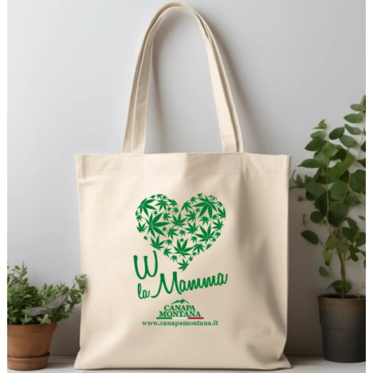 Shopper "W la Mamma" Canapa Montana