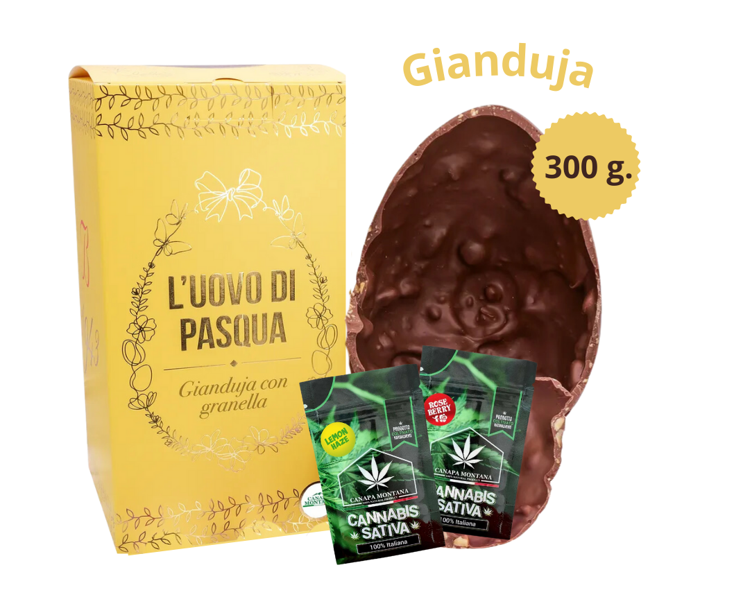 Uovo di Pasqua 300g. con sorpresa Cannabis