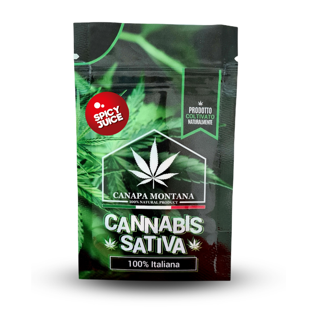 Erba CBD legale Spicy di Canapa Montana